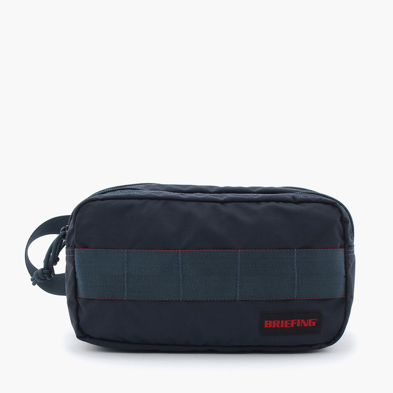 DOUBLE ZIP POUCH MW,Navy, large image number 0